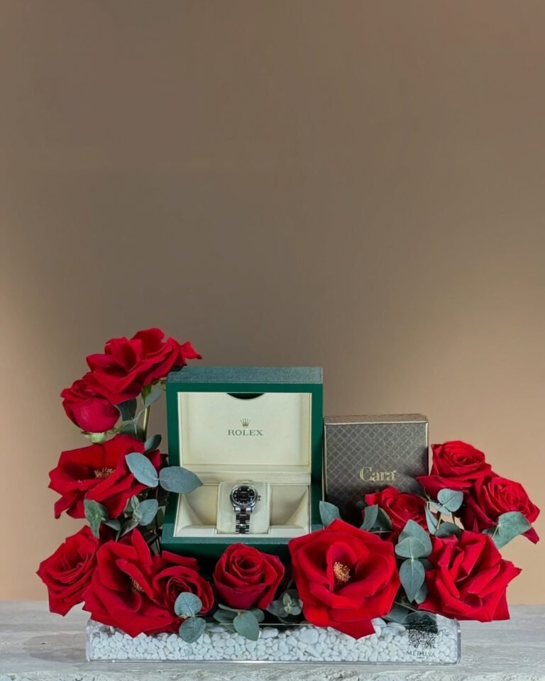 Gift Arrangement In Acrylic Box