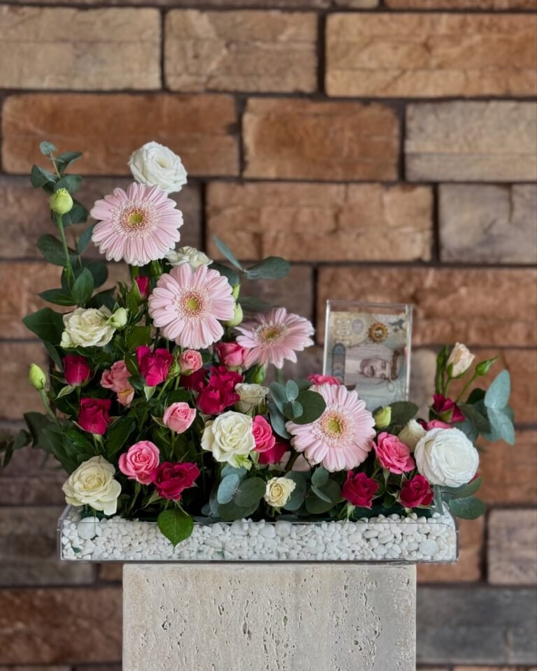 Gift Arrangement With Cash Box